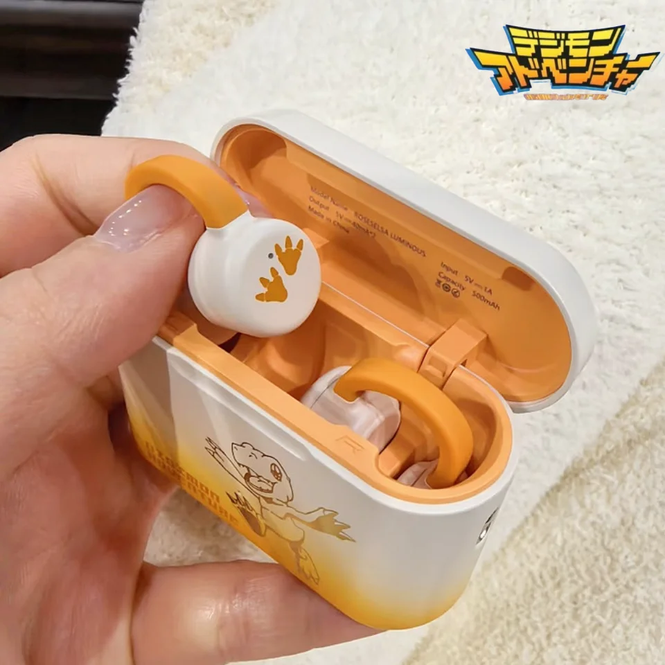 

Digimon Adventure Ear Clip Wireless Bluetooth Earbuds Agumon Tailmon Comfortable Fit Sports Running Outdoor Workout