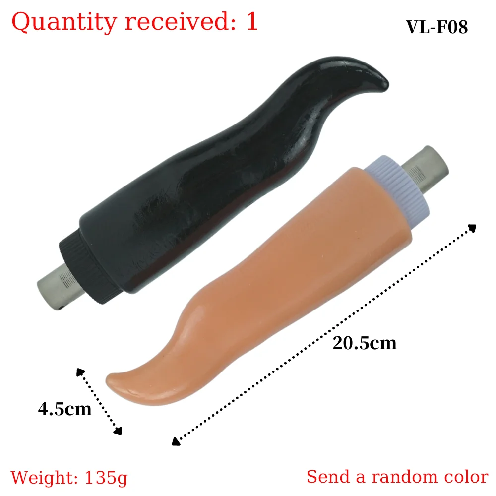 Black Dildo Attachment para Masturbação Love Machine, Anexo para Mulheres e Homem, 3XLR, 3PRONG, Ventosa