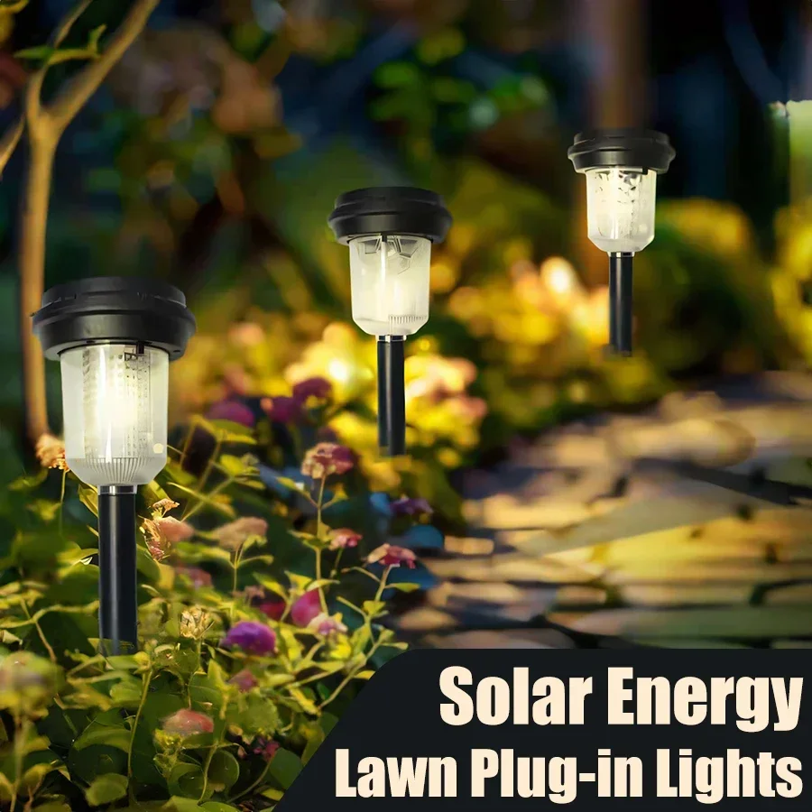 Intelligent RGB Solar Lawn Lights Outdoor Garden Waterproof Atmosphere Light Solar Landscape Lights for Decorate Courtyard Path