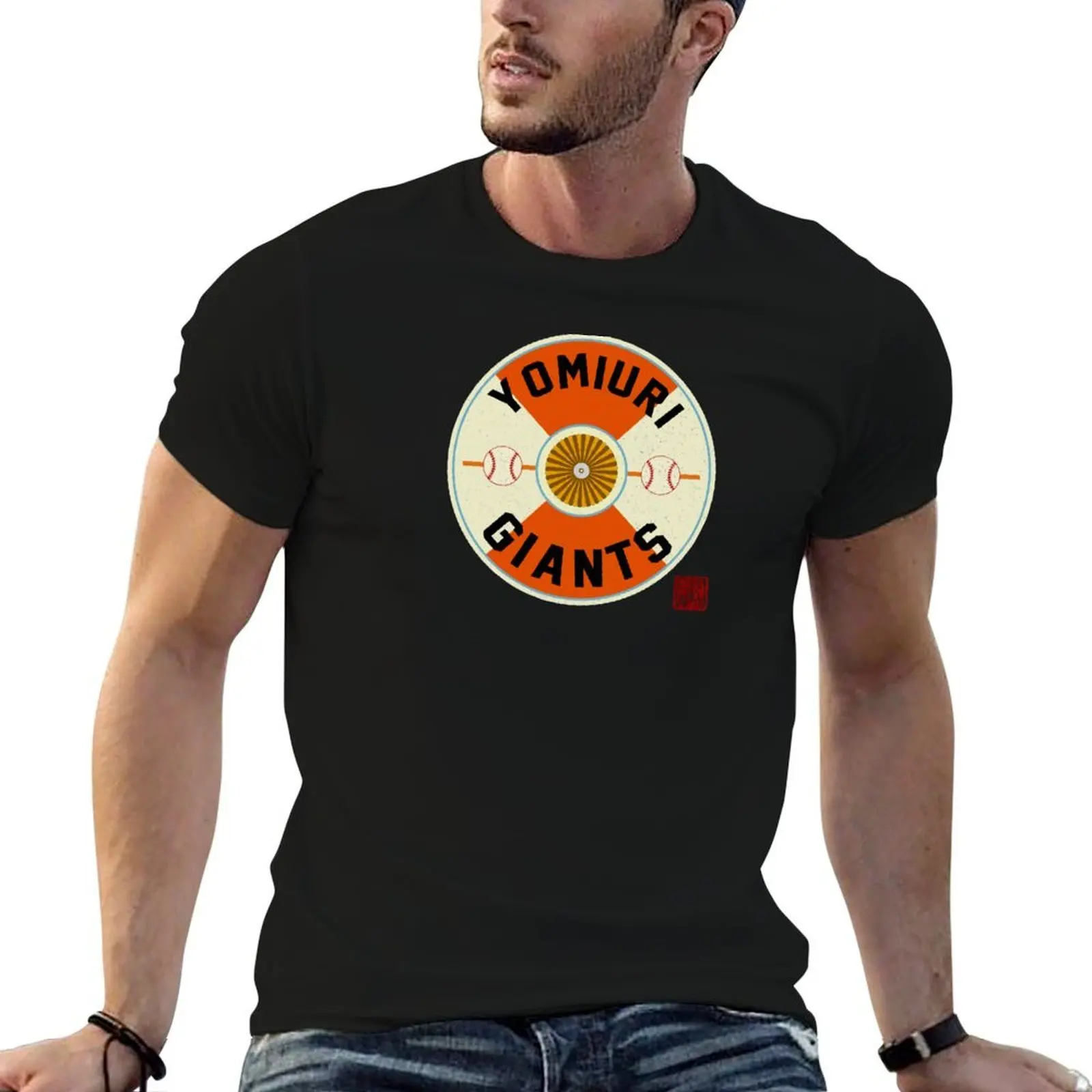 

Retro Tokyo Yomiuri Baseball T-Shirt man t shirt heavy cotton man t shirts cotton T-Shirt