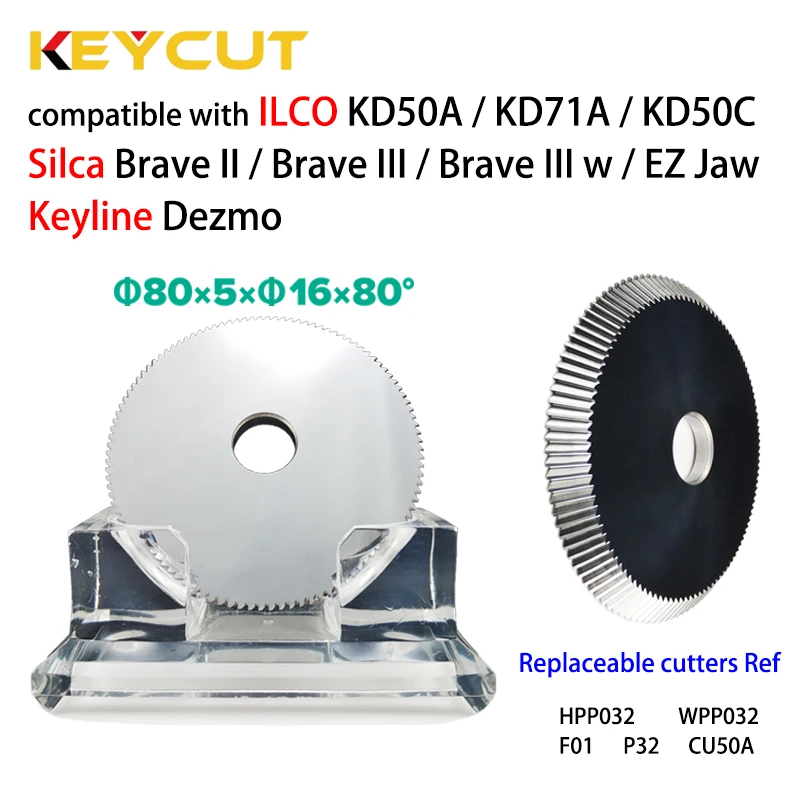 

Keyline WP032 F01 ILCO P32 CU50A Fits ILCO KD50A KA71A Silca Bravo II/III Keyline Dezmo Key Machine Aftermarket Locksmith Tools