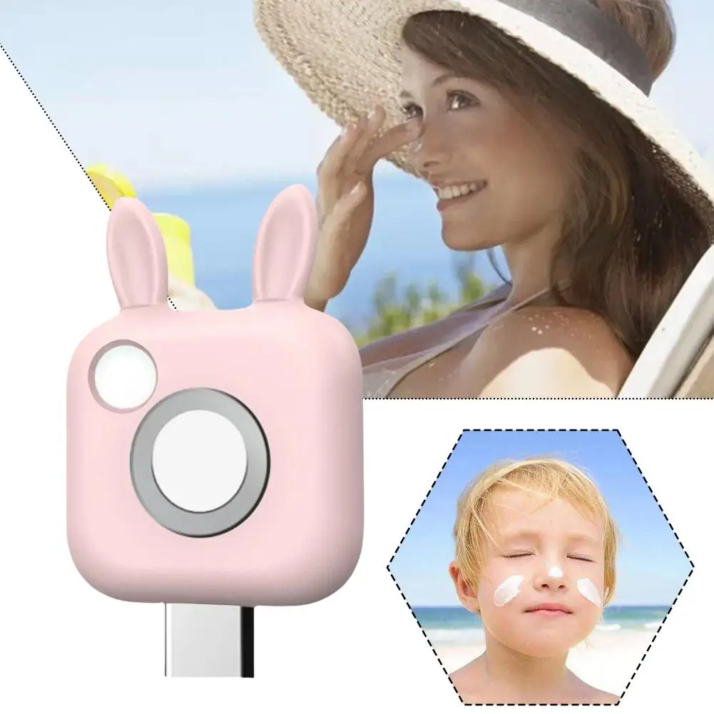 For UVLOOK Sunscreen Camera Mini Version Silicone Protective Cover Cream Meow Pink Rabbit Blue Bear Silicone Case