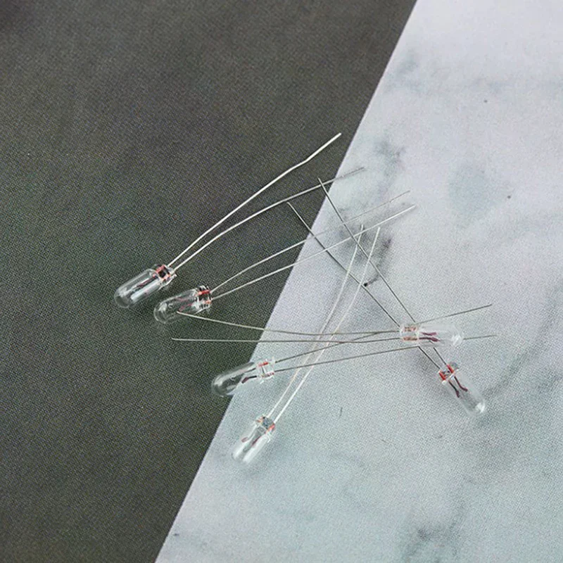 

25 шт. 3 мм 4 мм 5 мм прозрачные мини-индикаторные лампы 12 В, лампы-кнопки, вольфрамовые лампы, аксессуары для кнопочных выключателей