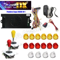 Pandora Saga-Caja DX2 26800 en 1, Kit de bricolaje para 2 jugadores con copia, Joystick Sanwa, botón LED para consola de juegos Arcade