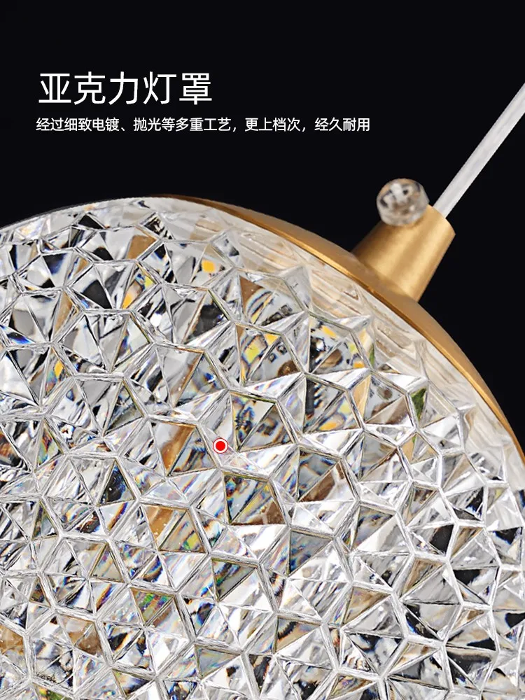 

Spiral Staircase Long Chandelier Led Light Luxury Attic Living Room Kitchen Home Decoration Bedroom Ceiling Chandelier