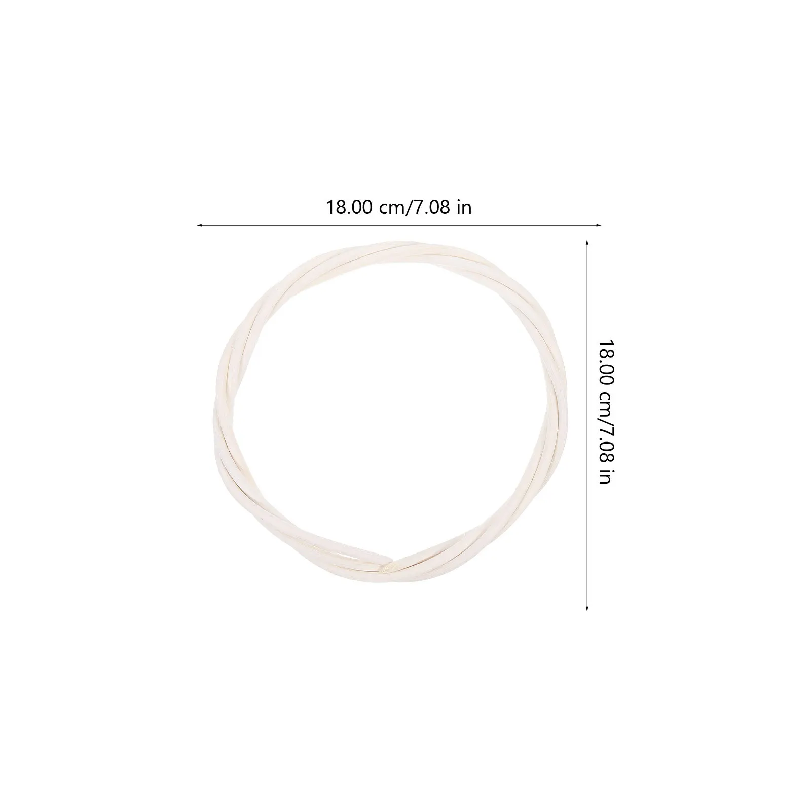 

6Pcs DIY Wreath Rattan Circle Rustic Garland Rings Craft Frames for Dreamcatcher Front Door Decoration