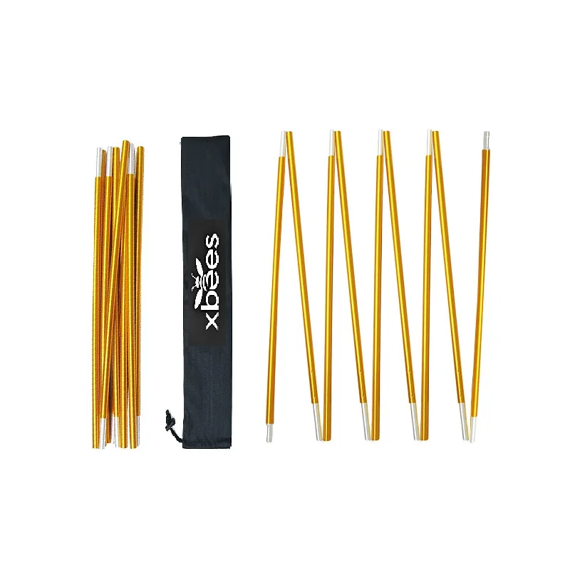 (2pcs/pair) Xbees Camping Aluminum Alloy Tent Pole 3.6m 4m Outdoor Camping Essential Tent Accessories