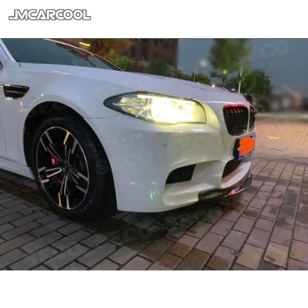 

JMCARCOOL For F10 M5 Carbon Fiber Front Bumper Lip Spoiler For BMW 5 Series F10 M5 Original Bumper 2012 - 2016 Car Styling