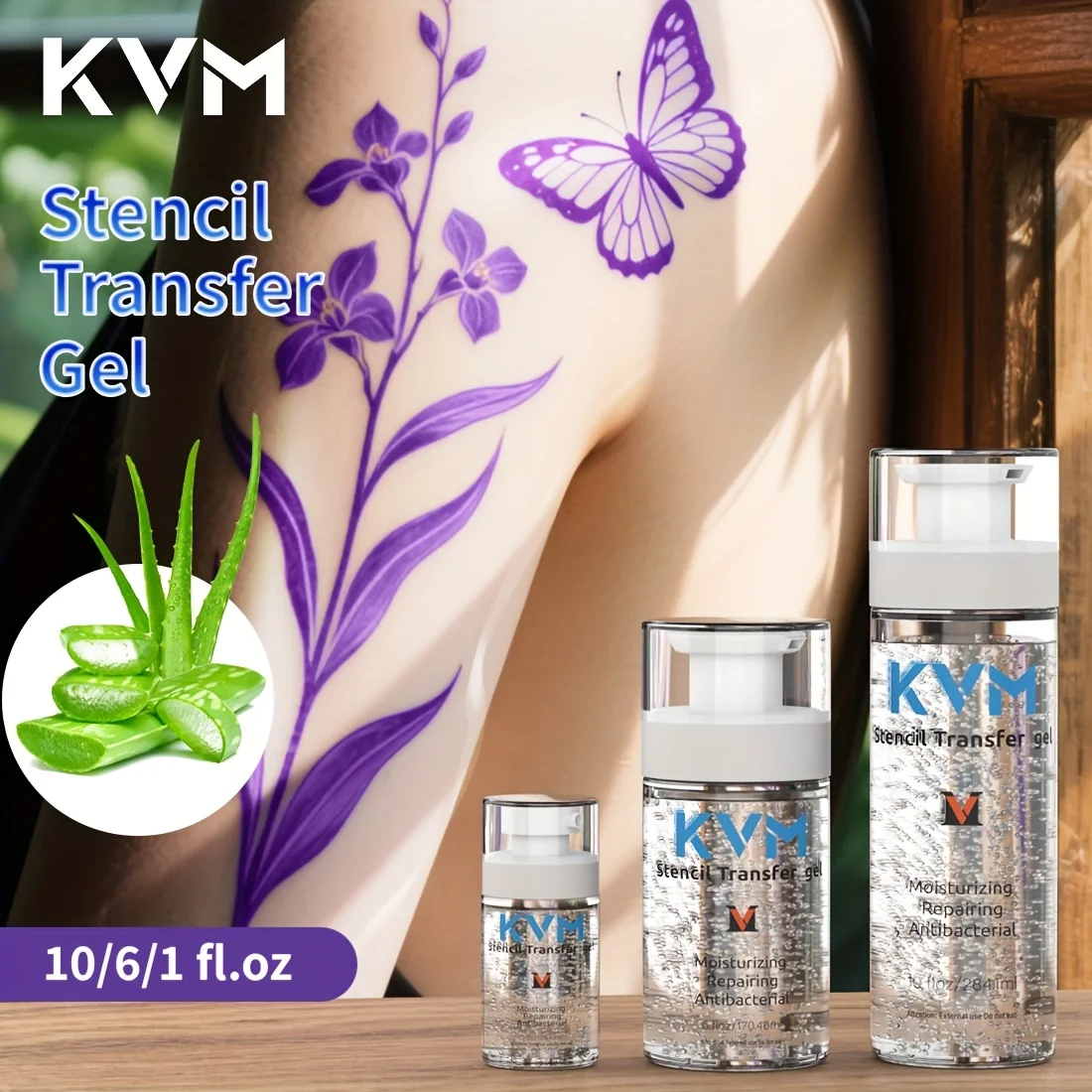 

KVM 1/6/10oz Tattoo Transfer Gel Template Pattern Transfer Material Without The Possibility of Cross-Contamination Tattoo Supply