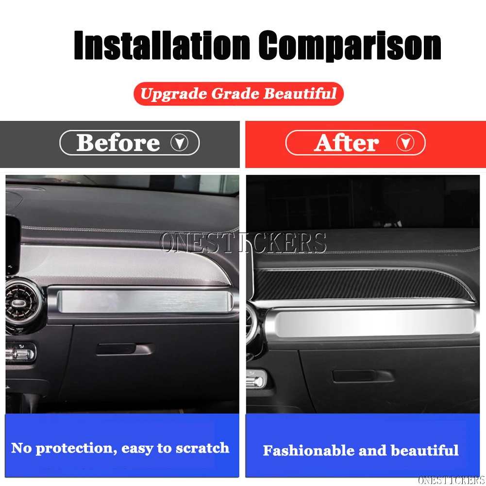 For Mercedes Benz GLB Class X247 GLB180 GLB200 GLB220 GLB250 2020-2023+ Car Central Air Conditioner Dashboard Panel Trim Cover