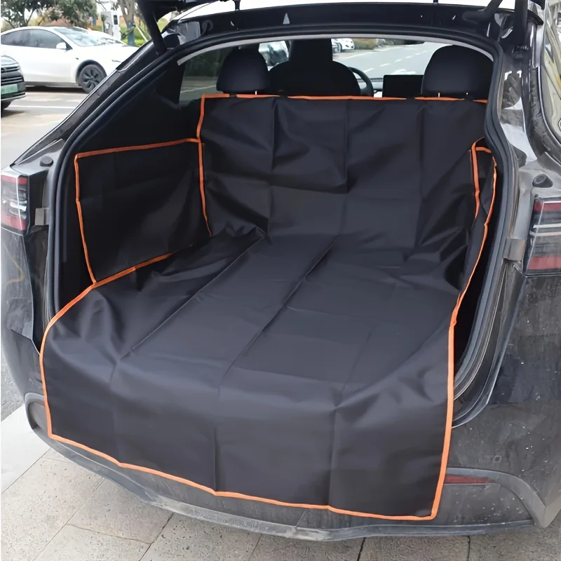 Cargo Liner for Dogs/Pet Cargo Cover Dog Seat Mat/SUVs Sedans Vans/Bumper Flap Protector/Non-Slip/Large Size Fit/Black