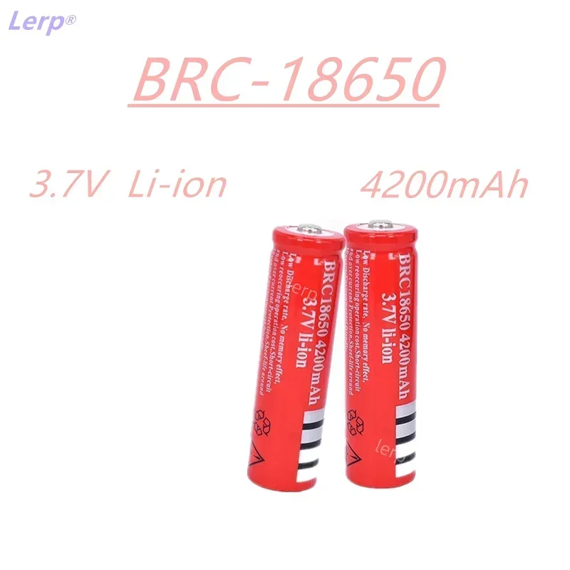 18650 battery 3.7V 4200mAh rechargeable lithium-ion battery used for various electronic products such as LED flashlights