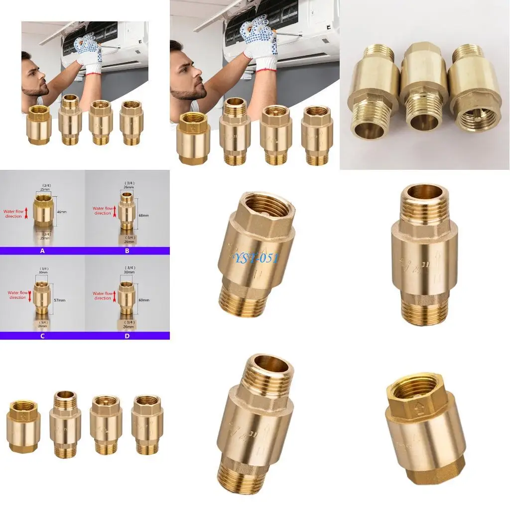 

E15A Industrial 6 -дюймовый утолщенные латунные контрольные клапаны Легкое подключение к резьбом для надежного воздуха и жидких