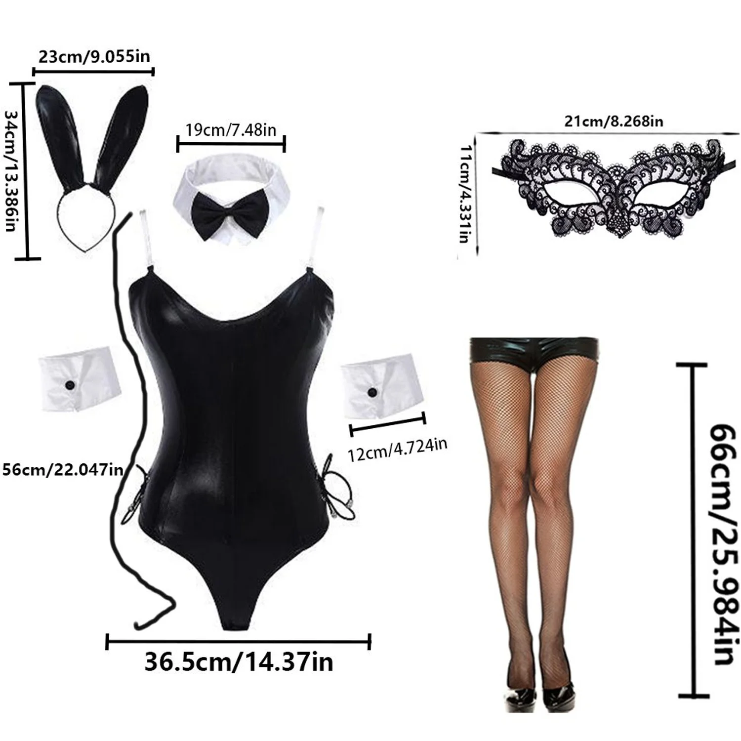 PESENAR セクシーなバニー衣装女性のためのランジェリーコスチュームプレイボーイコスプレメイドバニーガールいたずら下着アニメボディスーツブラジャーテール