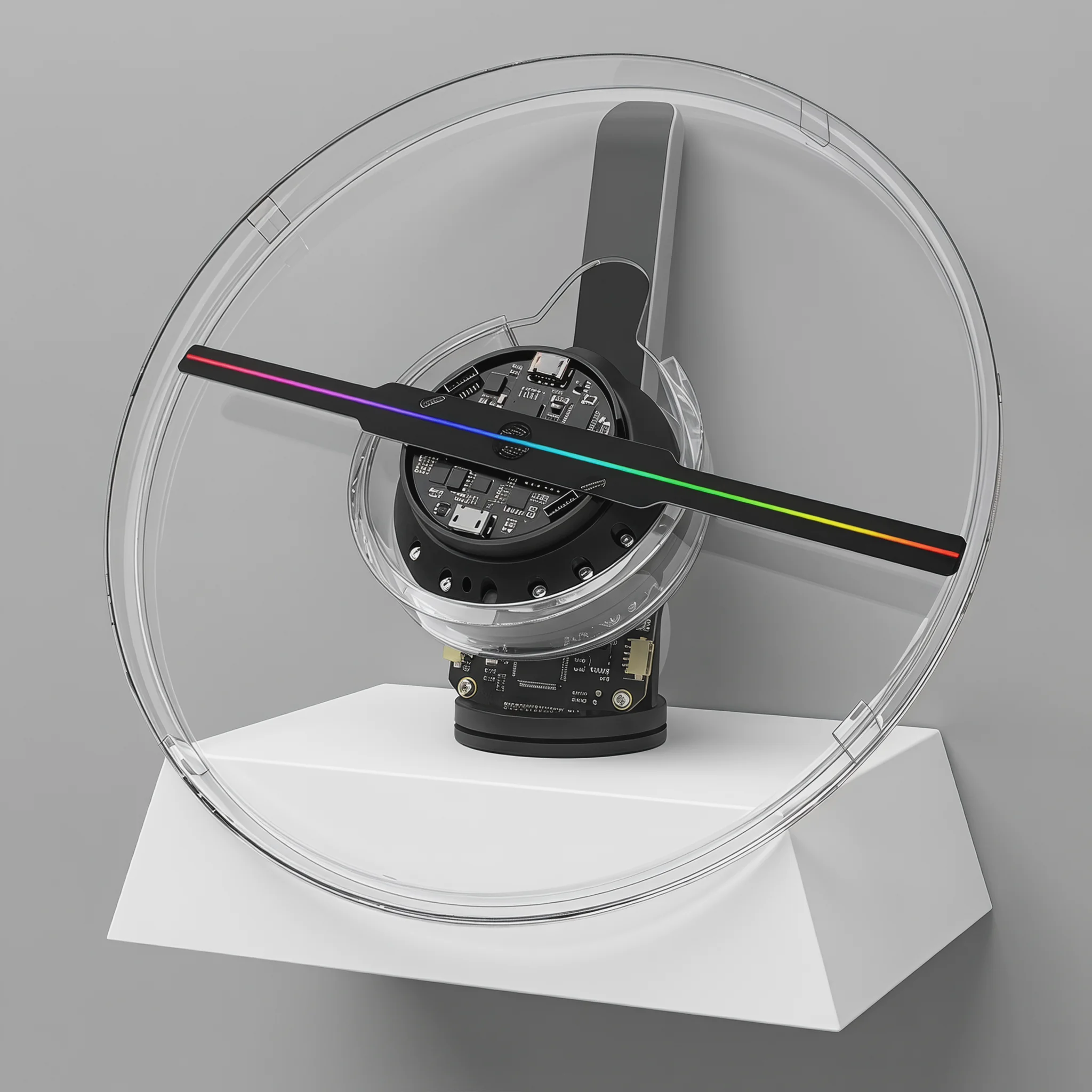 

Holographic Fan Display Easy Installation Multiple Colors Available Easy To Install Led Fan Hologram