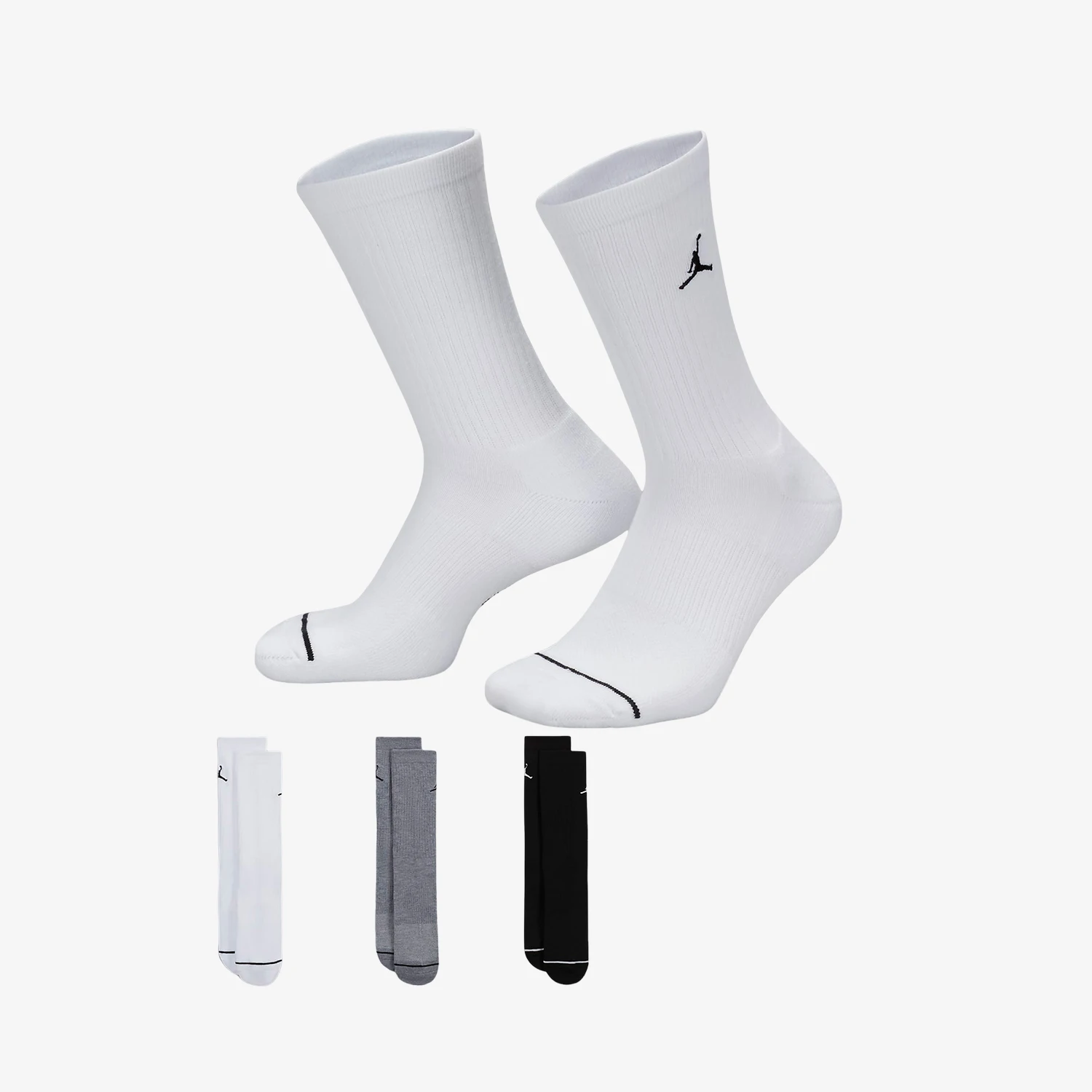 

Nike genuine JORDAN Unisex Basketball Training Socks Three-Pack DX9632-914
