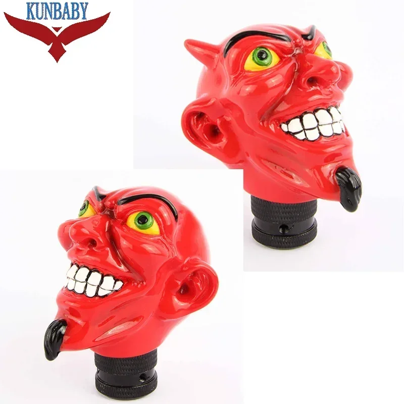 KUNBABY Fahison Manual Operation Red Devil Car Truck Gear Stick Shift Lever Knob Shifter Car Racing Accessories