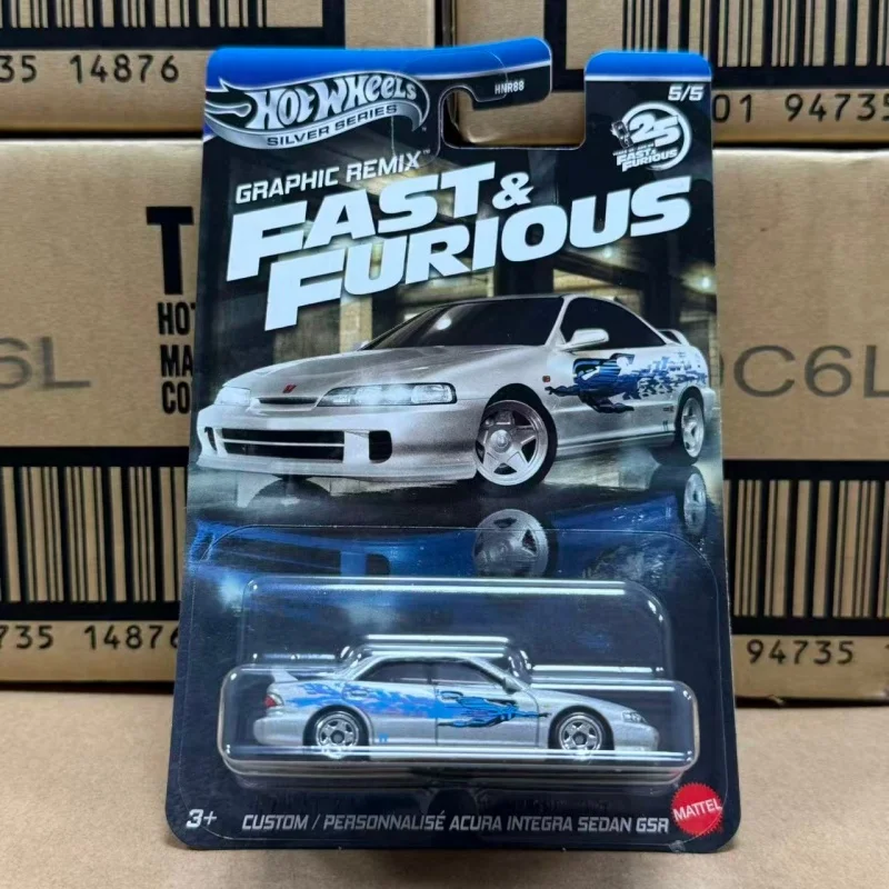 Hot WheelHNR88 مجموعة سرعة العلامة الفضية والعاطفة Mitsubishi EVO Honda S2000 مجموعة نماذج سيارة مصنوعة من خليط معدني هدية لسطح المكتب