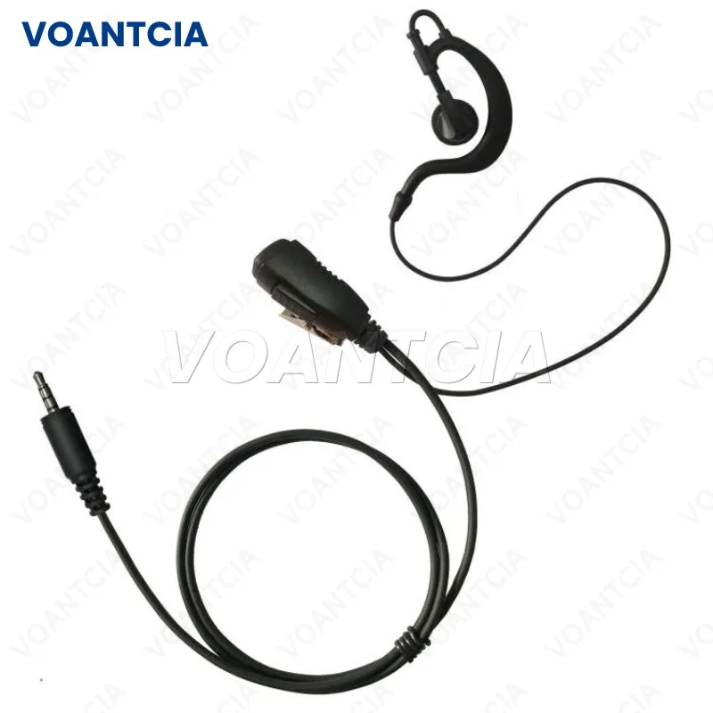 5pcs G Shape Ear Hook Earpiece Earphone Headset Mic PTT for Kenwood PKT-23 Portable Radio