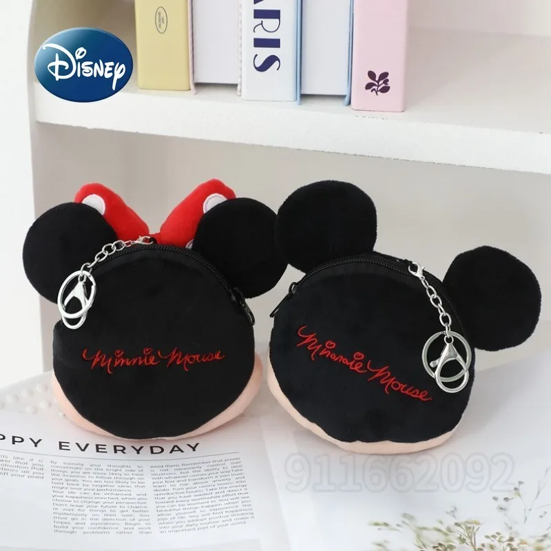 Disney Mickey Minnie New Coin Purse Cartoon Cute Women's Pendant Coin Purse Doll Pendant Accessories Coin Purse High Quality
