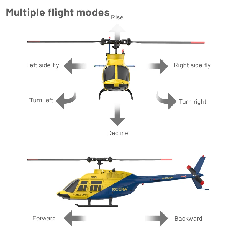 Professionale 6G Modalità Ailerless Flusso Ottico Elicottero di Controllo Remoto 4CH Una Chiave Decollo Hover 3 Velocità di Marcia RC Elicottero Giocattolo