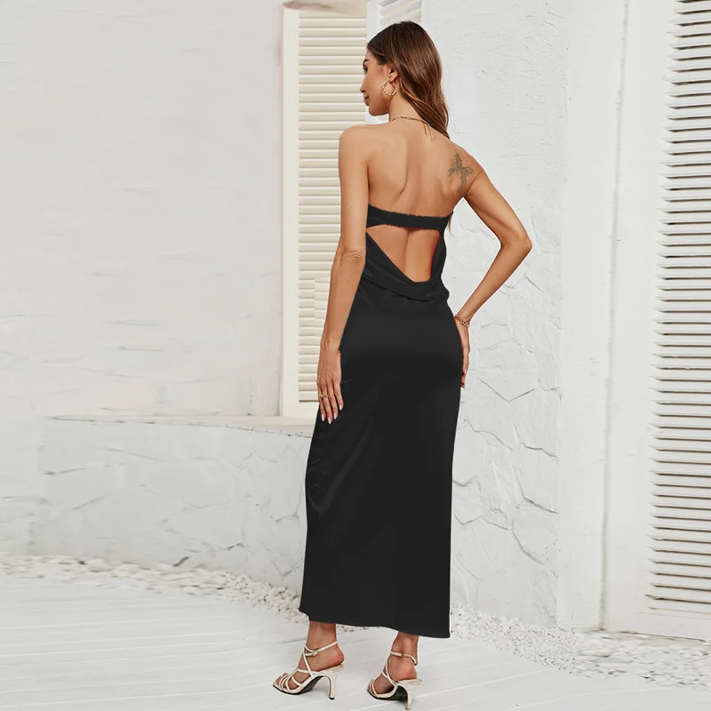 Women's Long Summer Dress Black Dress Women Party Evening Dress Backless Sexy And Elegant Dresses For Women Fashion Wholesale ﻿