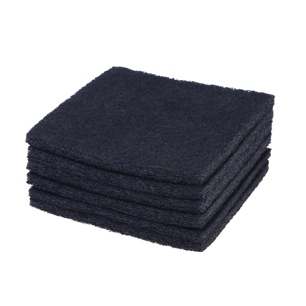 

12pcs Cat Litter Box Filters 6 5x6 Inches 10mm Thick Trim Size Activated Carbon Odor Absorption Disposable Pet Supplies