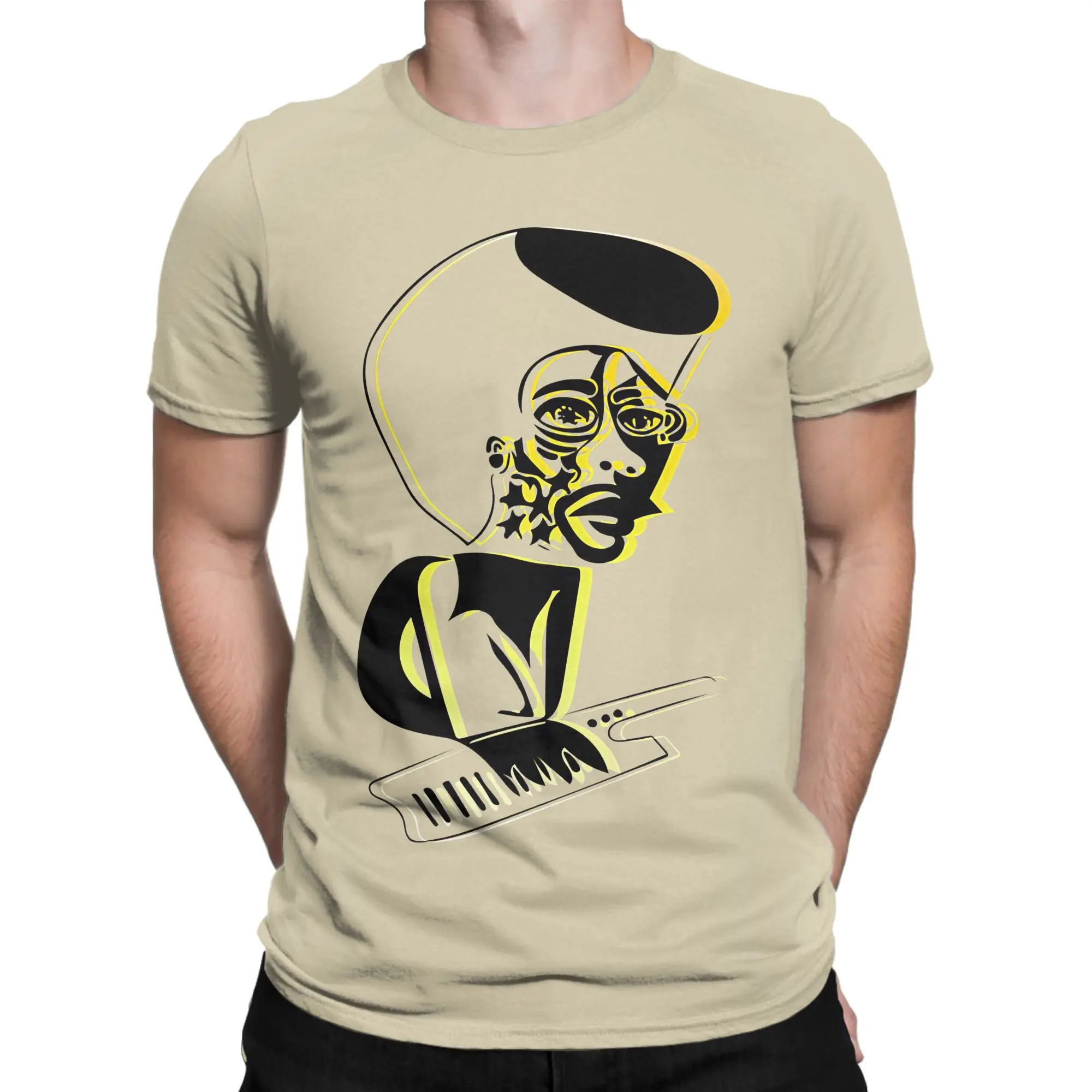 Herbie Hancock Men's T Shirt  Funny Tee Shirt Short Sleeve Round Neck T-Shirts Cotton Party Clothing