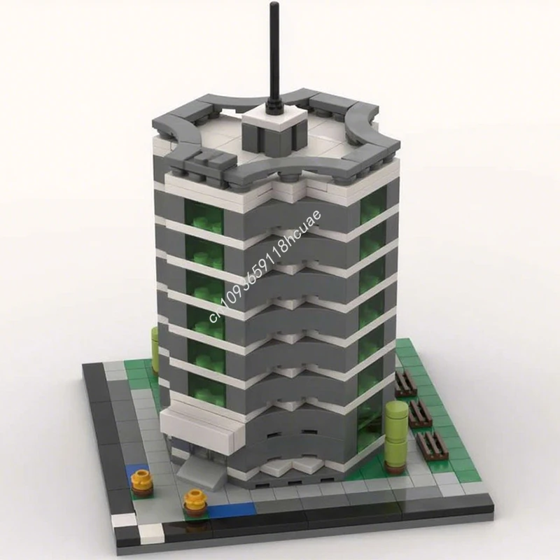 419 elementów MOC Modularne Budynki Biurowe 06 Model Edukacyjny do Składania Klocki Edukacyjne Prezent na Boże Narodzenie Niespodzianka