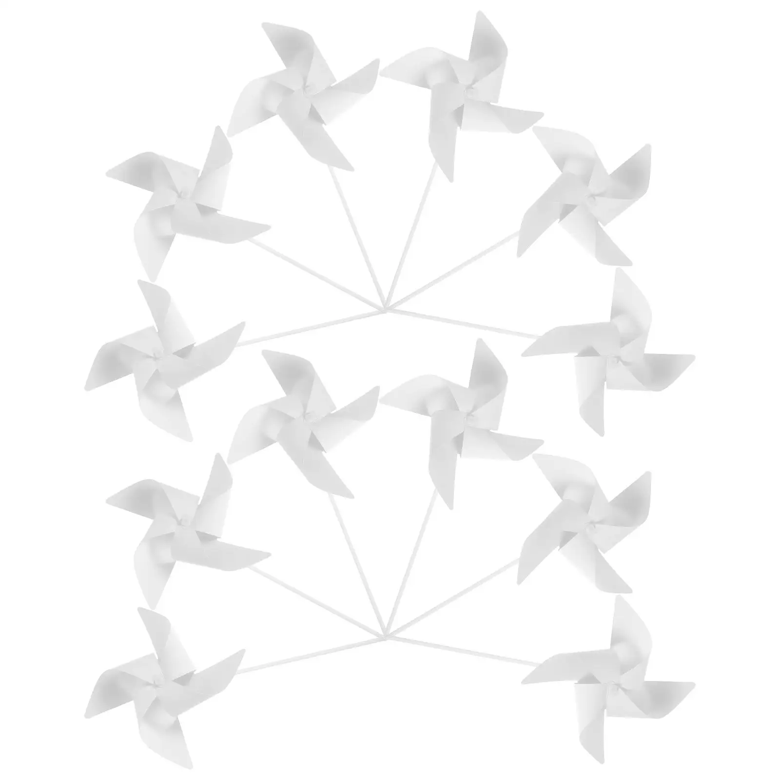 

12 Pcs Coloring Windmills Blank Paper Windmills for Children Toys Kids Educational Tools Drawing Pinwheels Graffiti Craft
