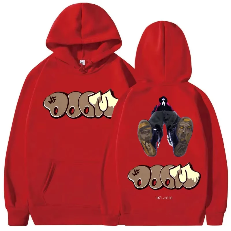 مغني الراب Mf Doom Madvillain مزدوجة الوجهين طباعة هوديي الرجال النساء الهيب هوب الراب خمر الشارع الشهير الرجال الملابس harajuku هوديس