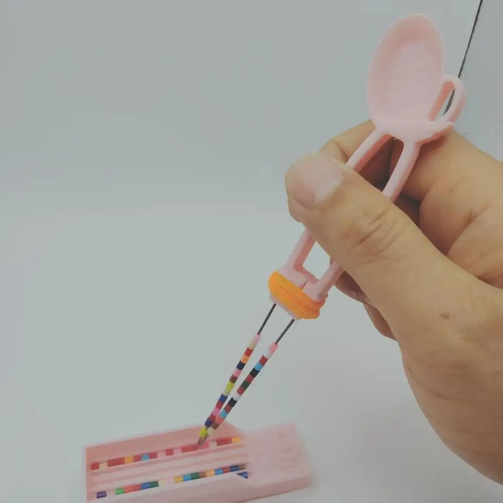 

Creative Diamond Clips Pen Tray Kits Handheld Double Needle Padding Bean Pen DIY Household Diamond Painting Tool Tray Kits