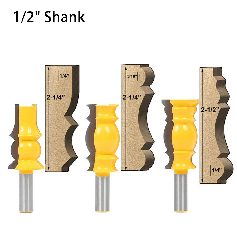 Decorative Handrail Molding Wood Router Bit 1/2