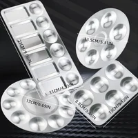 1pc/10pc Aluminum Painting Pigment Palette, Palette, Ceramic Tools, Aluminum Palette 2