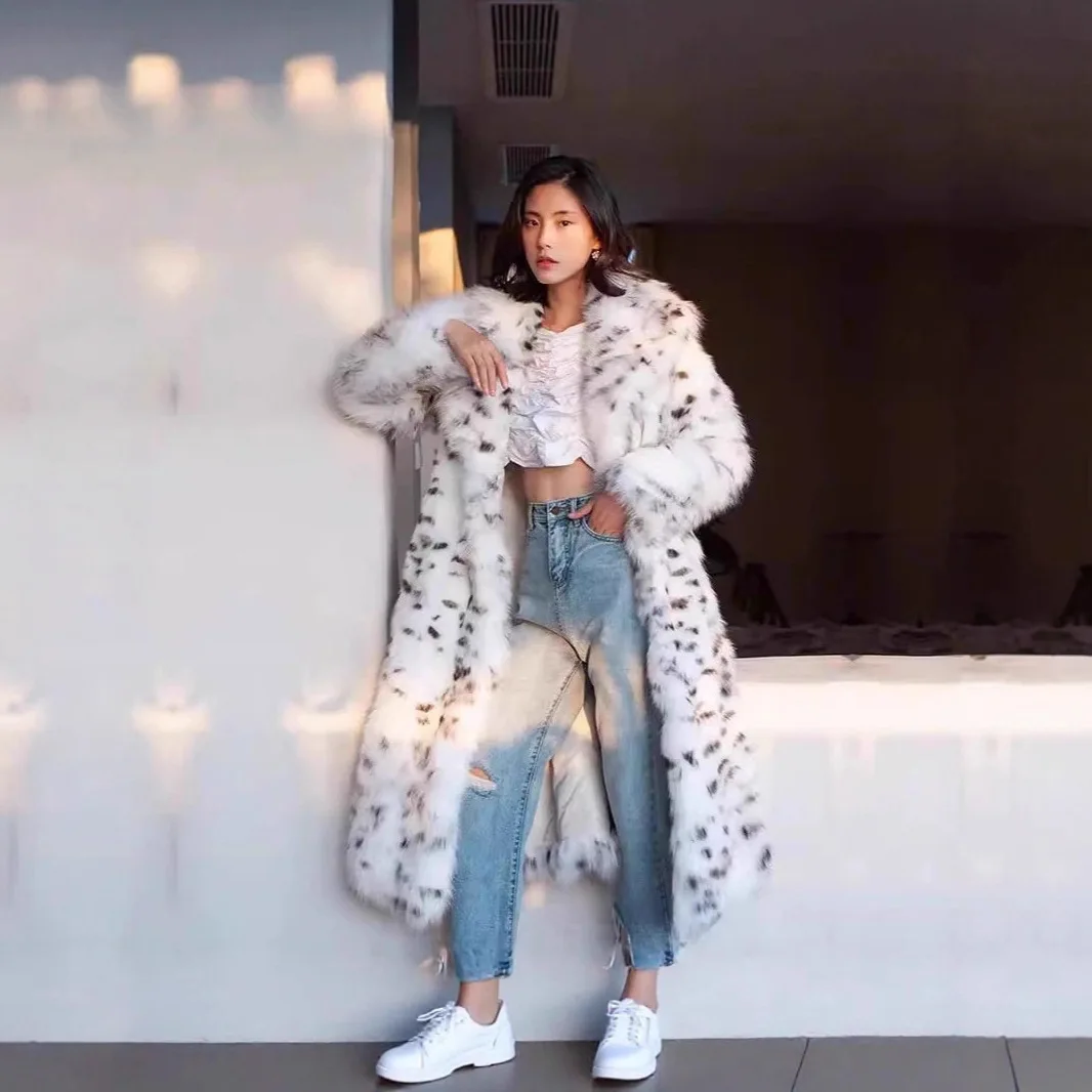 تقسم فو الفراء المرأة فو الفراء سترة ملابس خارجية سترة سميكة الدافئة الفراء جيوب جلدية الخريف الشتاء شارع العليا 2025