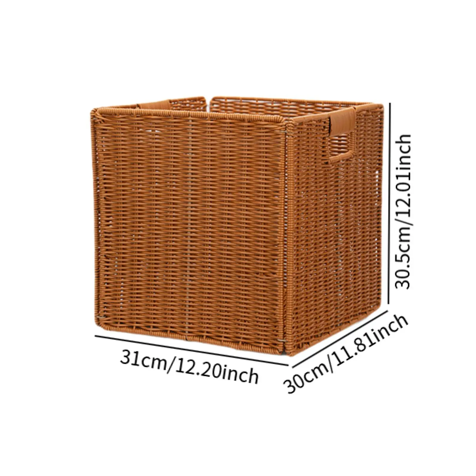 مكعب تخزين قابل للطي لتنظيم الرفوف المنسوجة يدويًا وقابل للطي #6