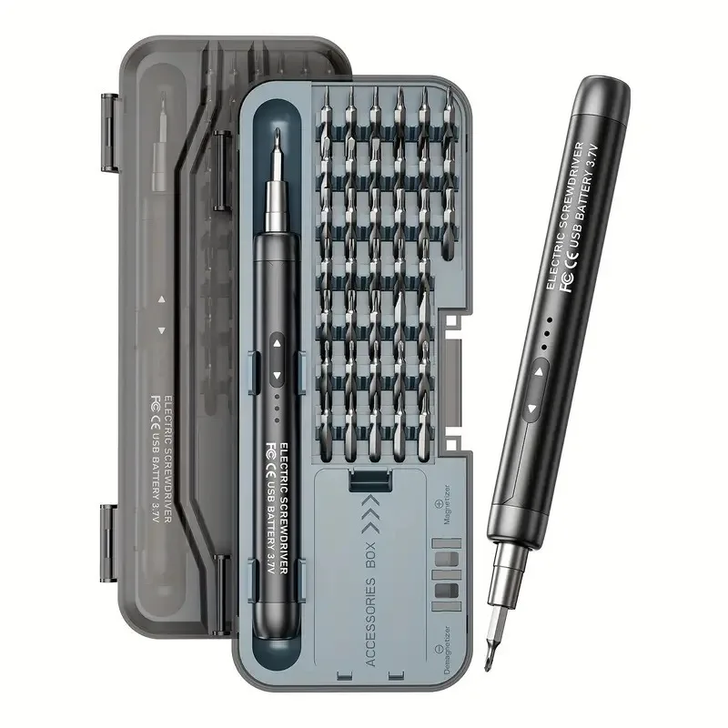 46 in 1 mini electric screwdriver rechargeable silent long endurance portable household repair tool set