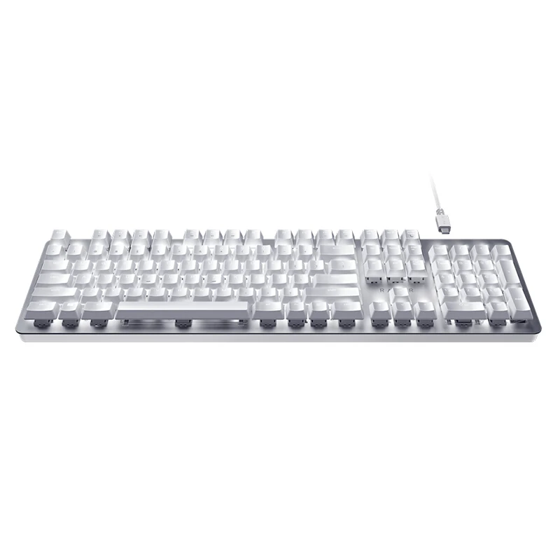 

Wireless Mechanical Keyboard White 100% 104 Keys Gaming Keyboard Usb Wired