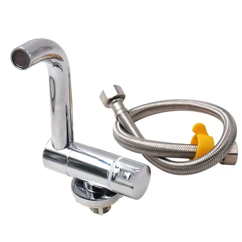 

Camper Utility Showerhead Of RV Motorhome With Chrome Cartridge Valve Spigot For Campervan Camper Water Showerhead Tap