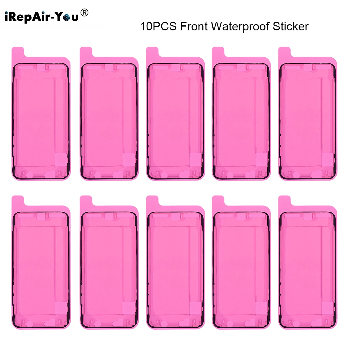 10 Stück Ori-Bildschirm vorne wasserdichter Aufkleber für iPhone Air 17 Pro Max 16 15 14 Plus 12 13 Mini 11 Pro Max Batteriefach-Glasdichtung – Detail 2