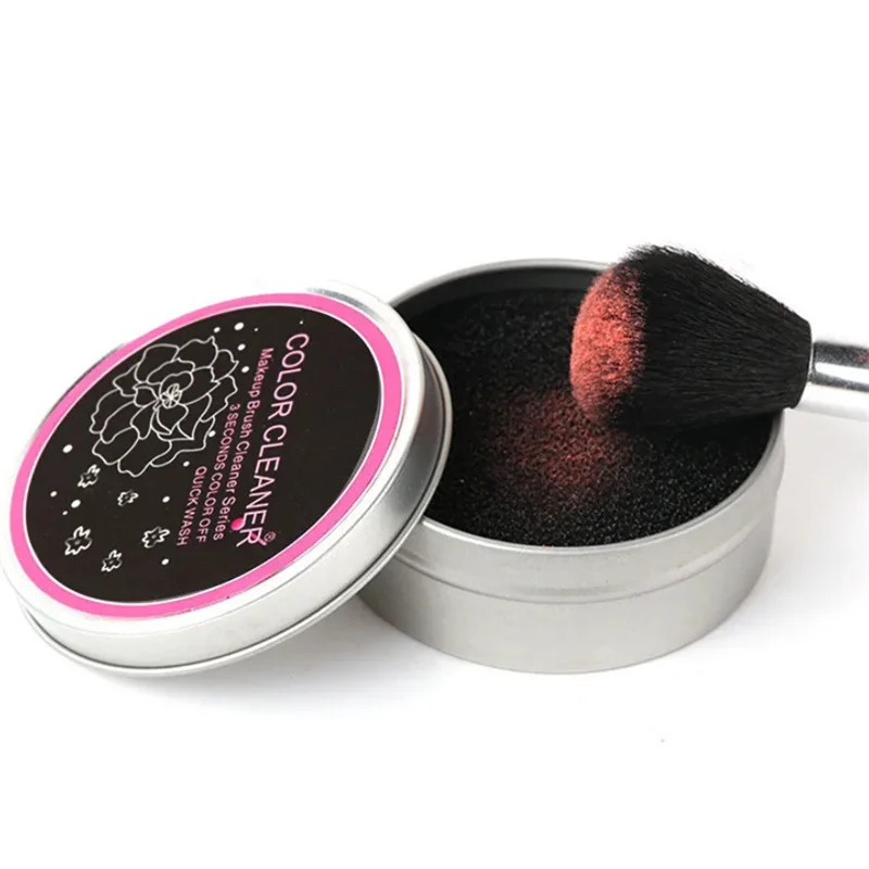 電動アイシャドウブラシクリーナー,スポンジ,メイクブラシ,クイックカラーオフ,クリーニングツール,1個