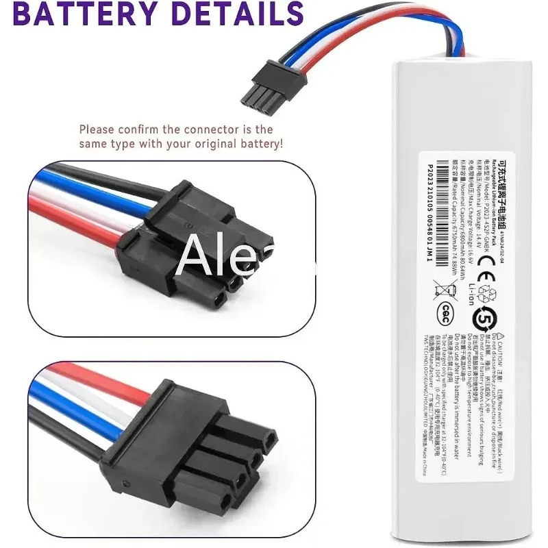 ل Dreame F9 استبدال جهاز آلي لتنظيف الأتربة بطارية D9 L10 Pro زائد RLS3 RLS5 RLS5L RLS5D اكسسوارات كنس بطارية الروبوت