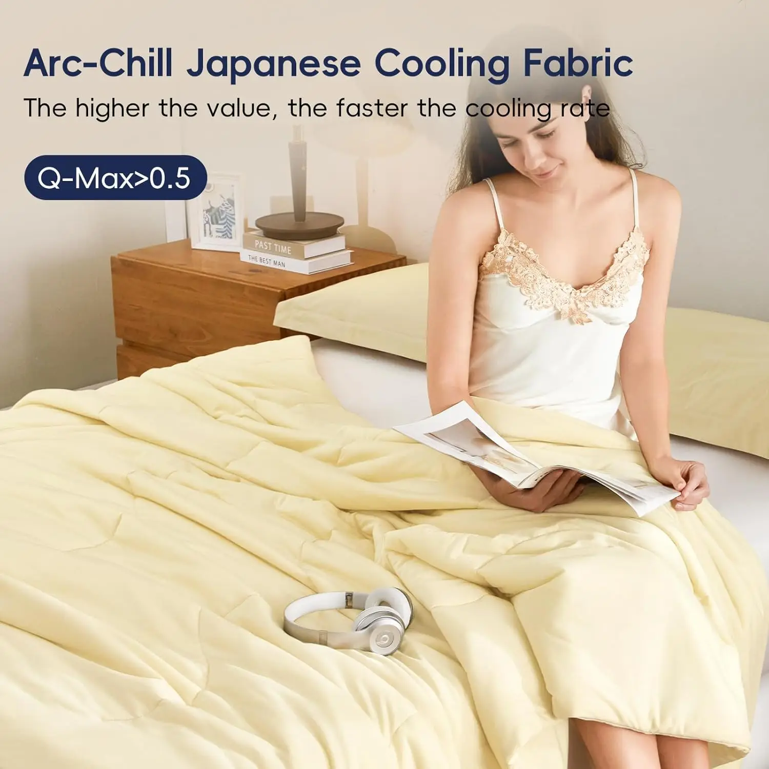 Double-layer cooling quilt large, suitable for hot sleepers, soft and breathable double-sided cold blanket, 90