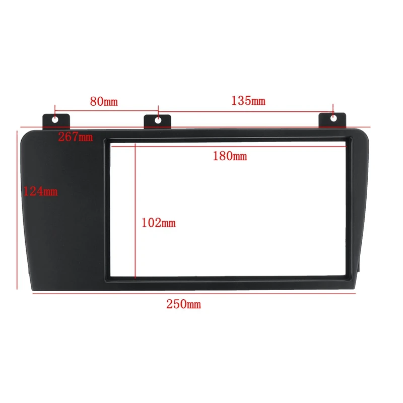 Car Stereo Radio Fascia Panel Plate Frame 2 Din for Volvo Xc70/ V70/ S60 2004-2007