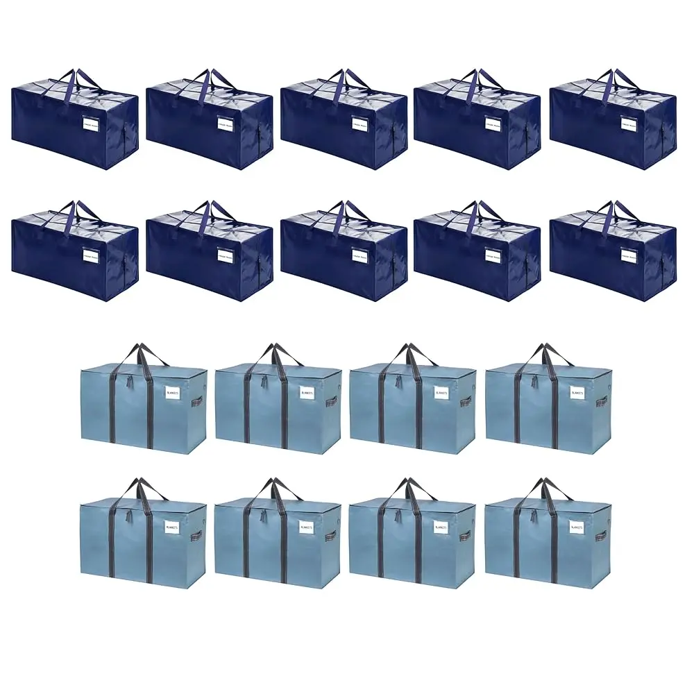 

18 Pa Moving Bags (10 Pa Moving Bag With Backpa Straps + 8 Pa Extra Large Moving Bags)