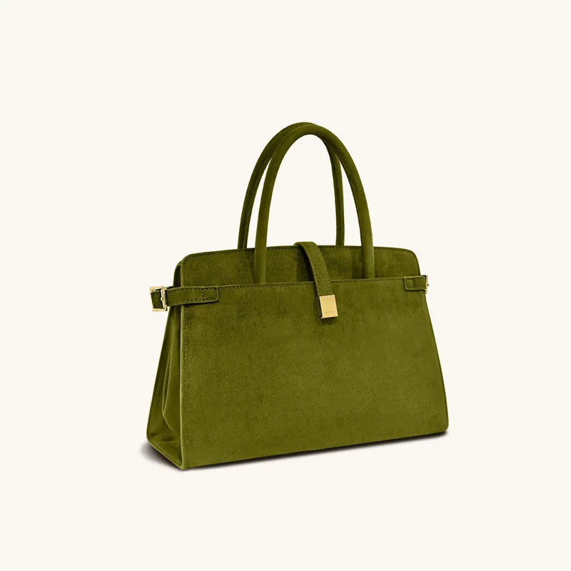 

Fashion Faux Suede Handbag Saige Briefcase Women Vintage Crossbody Large Capacity Single Shoulder Bag сумка женская Sac à Main