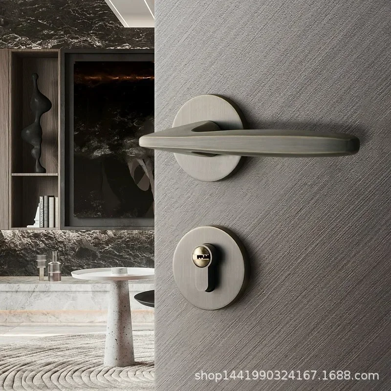 

New 2026 Household Universal Door Lock with 72 * 55 Lock Body Suitable for 35-45mm Thick Doors Aluminum Alloy Postmodern