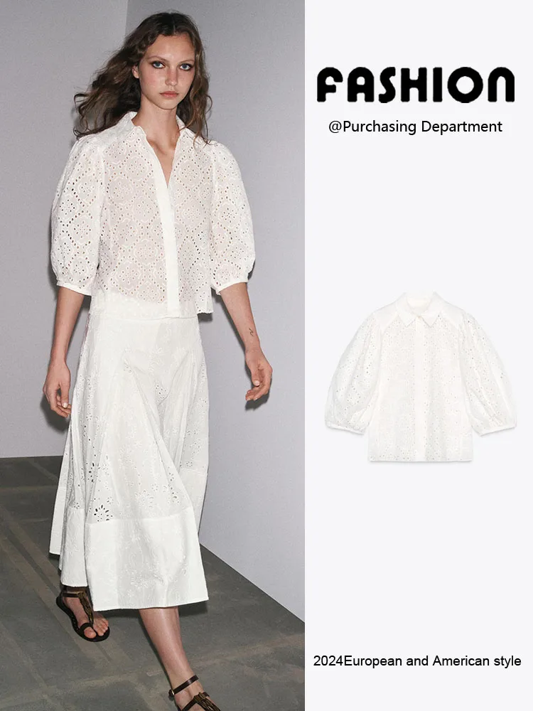 

Новое весеннее поступление, женское модное цветное простое совпадение с полой вышивкой irt Ele mat, дизайн, традиционный Cos...