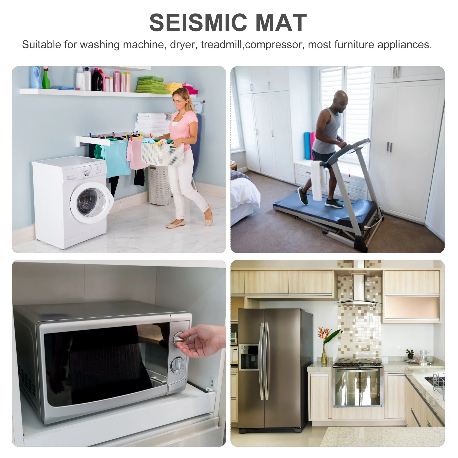 

24pcs Anti-Vibration For Furniture Eva Floor Protectors Non-Slip Cushion Washer Dryer Treadmill Shockproof Pads Household