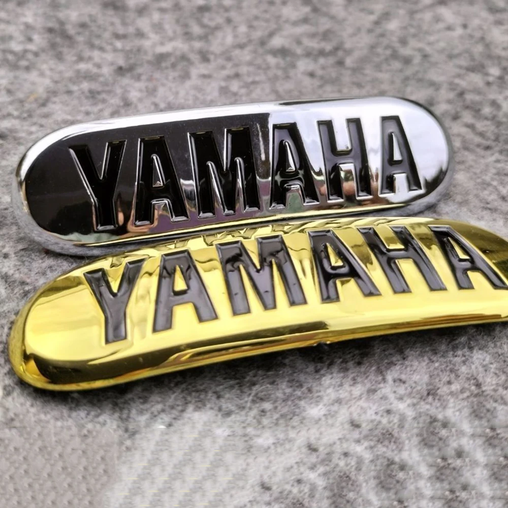 Motorcycle Modification Electroplated Curved Plastic Emblem Sticker Suitable for Yamaha Lingying 125 Motorcycle Front Sticker